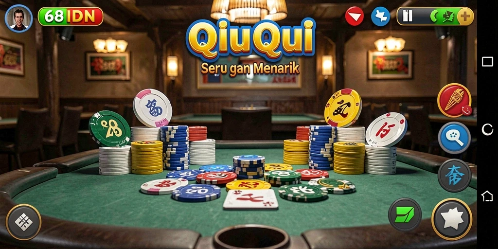 Screenshot gameplay QiuQiu di 68IDN yang sangat menarik.