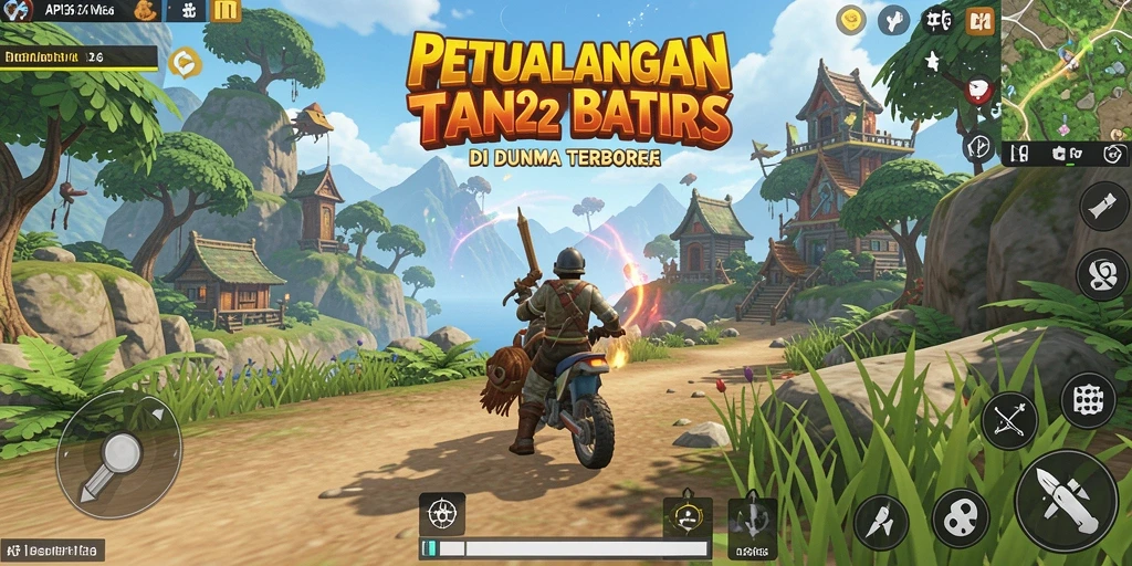 Screenshot menunjukkan aksi seru dalam dunia Open World API36.