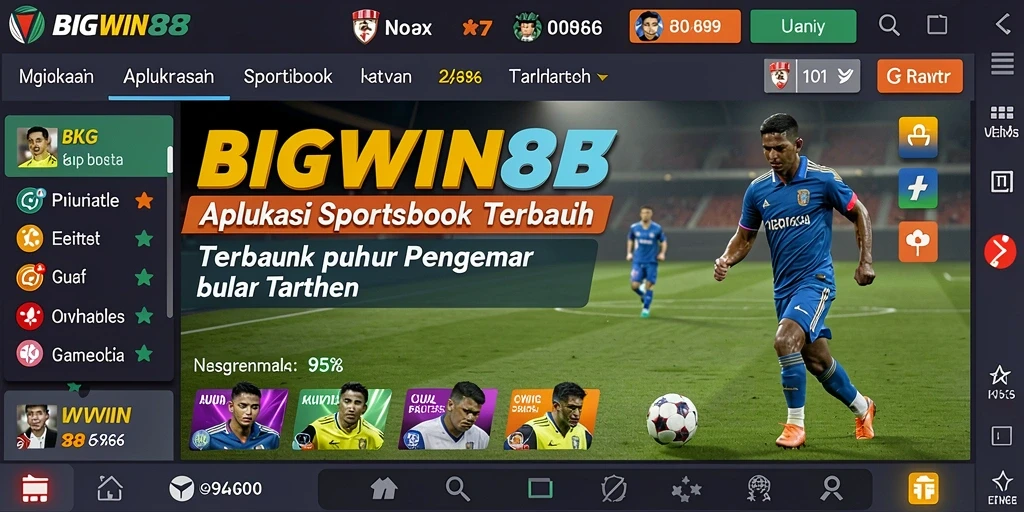 Tampilan gameplay taruhan olahraga yang menarik di BIGWIN88.