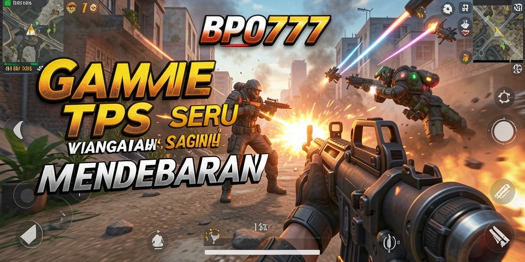 Tampilan gameplay menegangkan dalam BPO777 yang menampilkan aksi TPS.