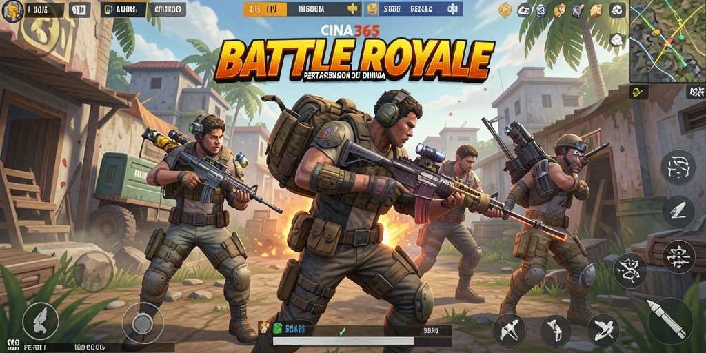 Tampilan gameplay CINA365 yang menegangkan dan seru.