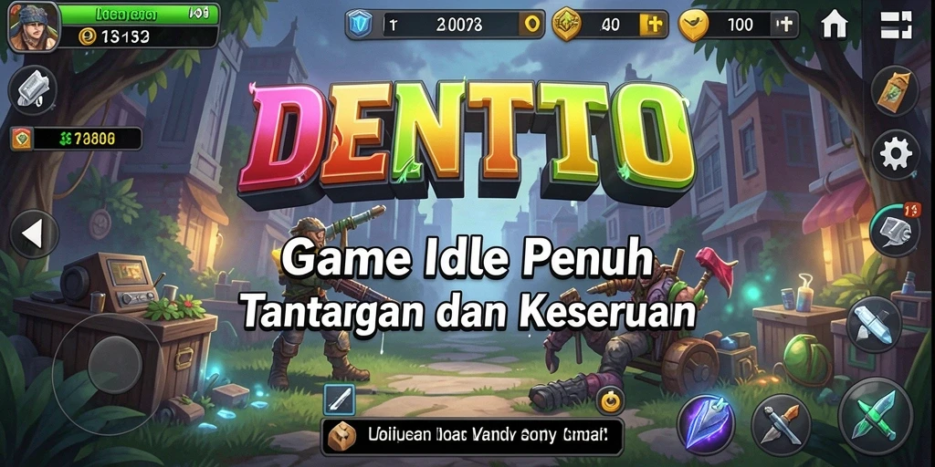 Tampilan gameplay DENTOTO yang menarik dan menghibur.