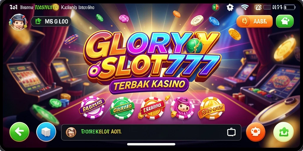 Tampilan gameplay menarik dari GLORYSLOT777 dengan berbagai slot menawan.