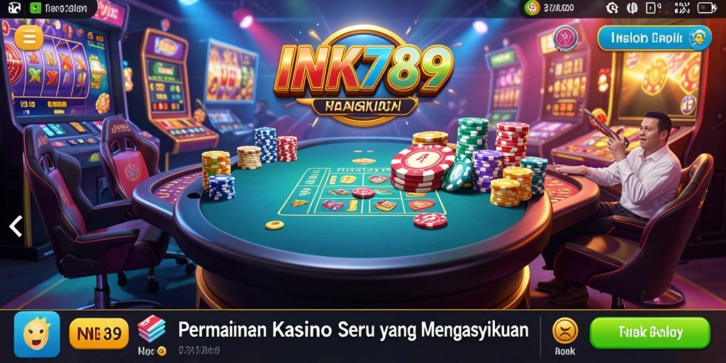 Tampilan gameplay Kasino yang seru dan menarik di INK789.