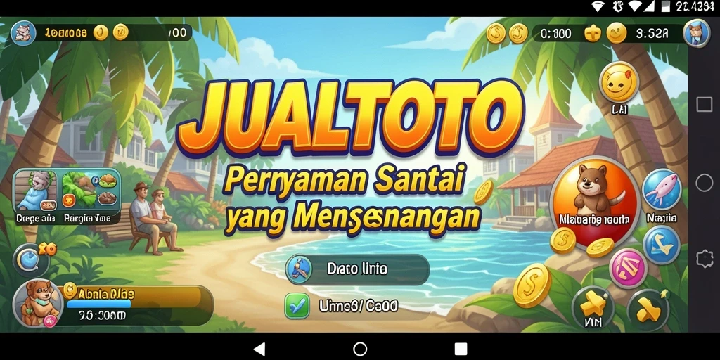 Tampilan menarik dari gameplay JUALTOTO yang menyenangkan dan santai.