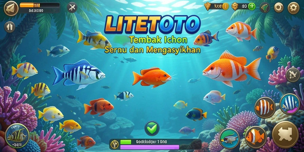 Screenshot gameplay Tembak Ikan LITETOTO yang menarik.