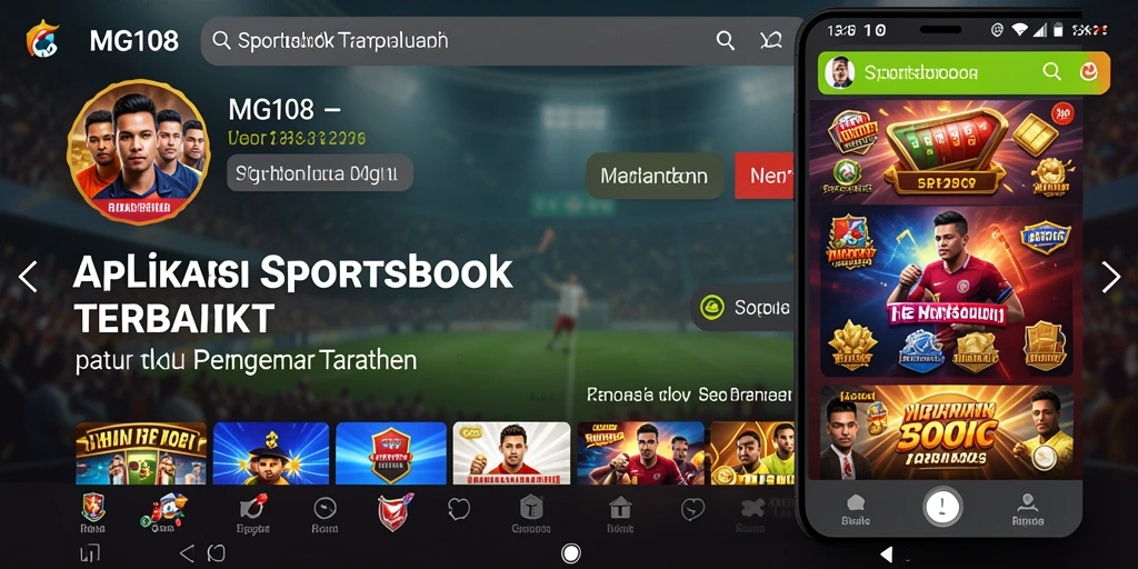 Tampilan gameplay Sportsbook yang menarik di MG108.