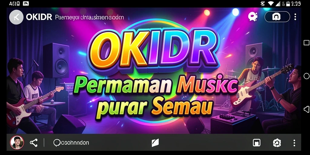 Gambaran gameplay OKIDR yang menampilkan keseruan bermain musik.