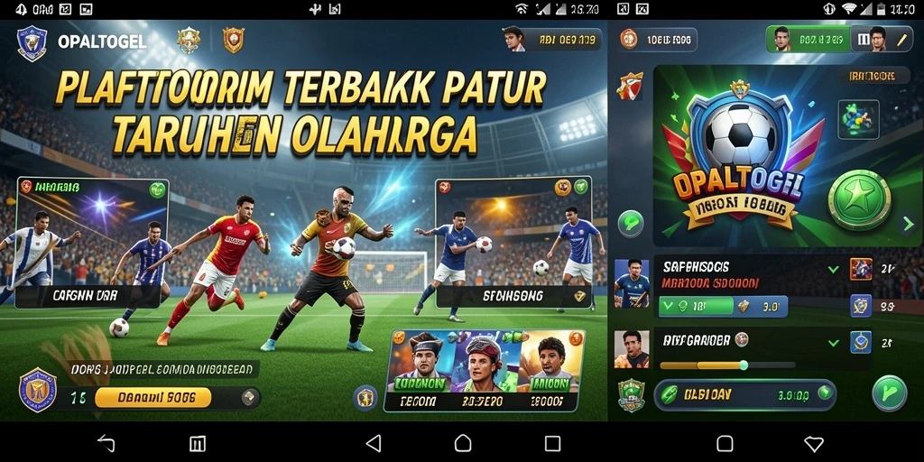 Tampilan screenshot OPALTOGEL yang menampilkan fitur taruhan olahraga.