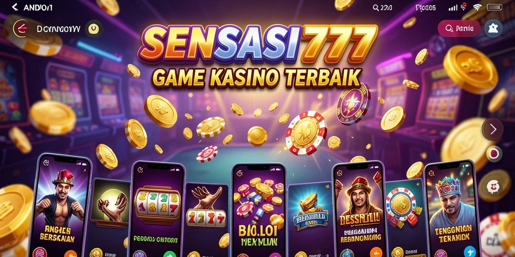 Tampilan gameplay menarik dari SENSASI777 dalam suasana Kasino.
