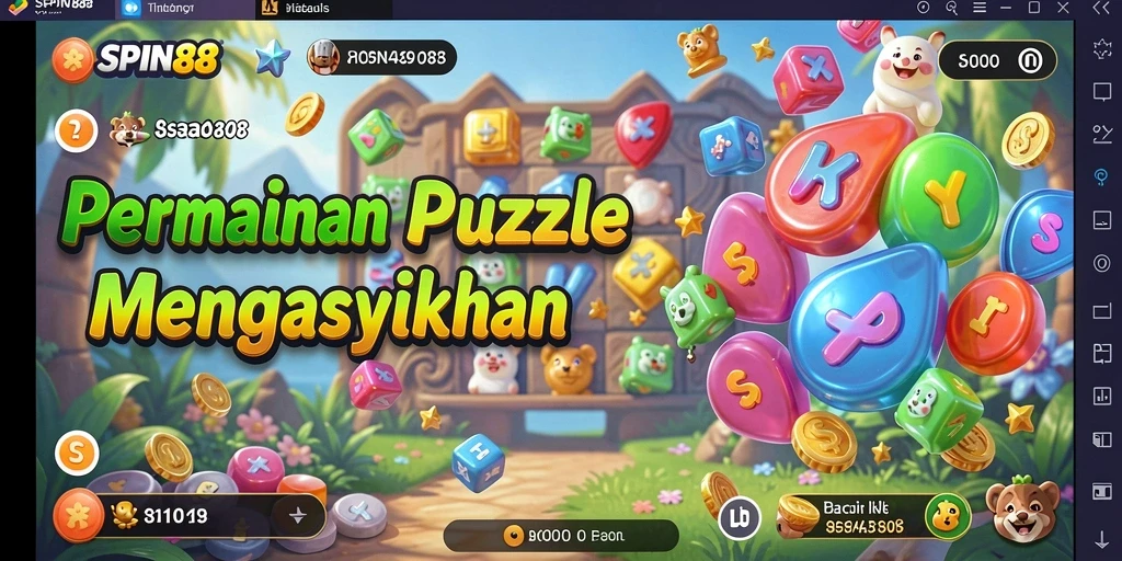 Tampilan gameplay SPIN88 yang menantang dan penuh warna.
